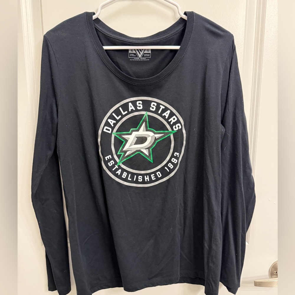 Dallas Stars Black Long Sleeve Shirt